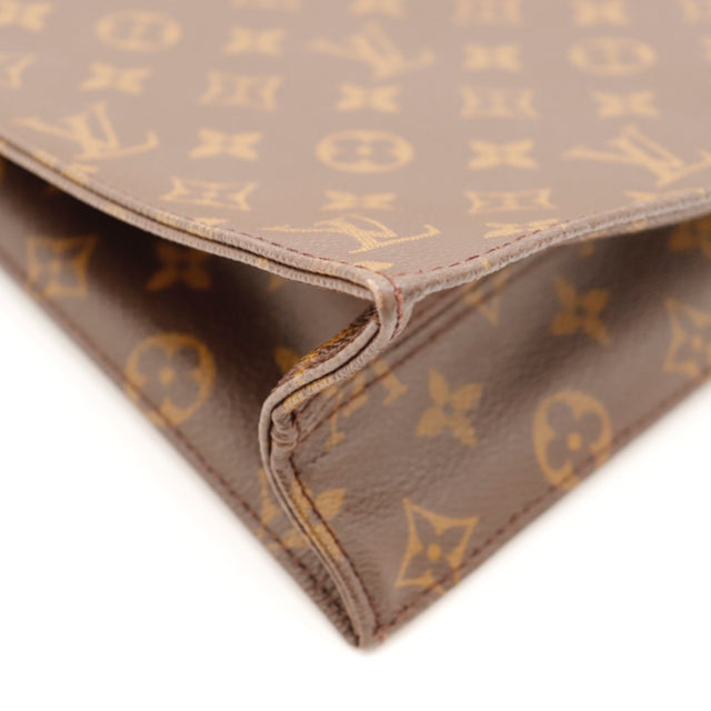 Détail de la toile Louis Vuitton Sac Plat Toile Monogramme occasion authentique — AMANA Vintage