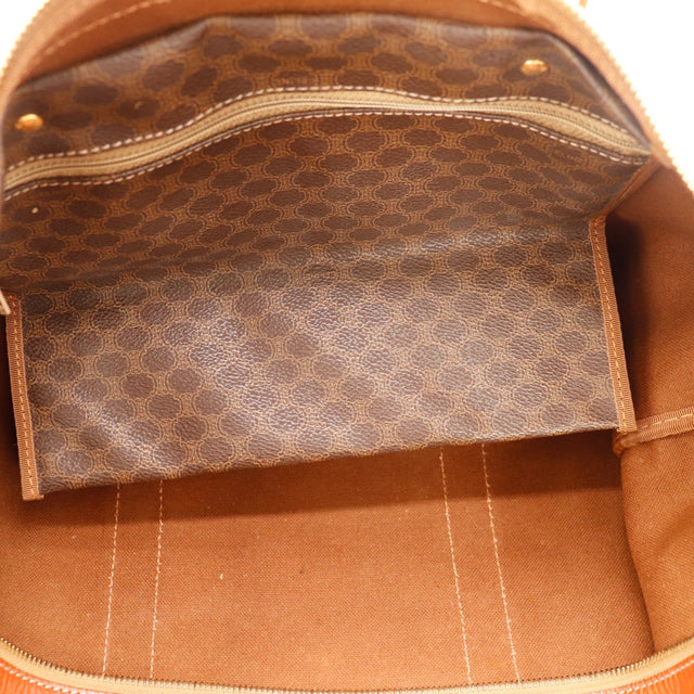 interior Céline Boston Macadam lining monogram canvas and base textile caramel — AMANA Vintage