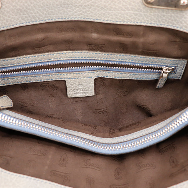 Interior mala Gucci Tote Bamboo forro com monograma vintage — AMANA Vintage