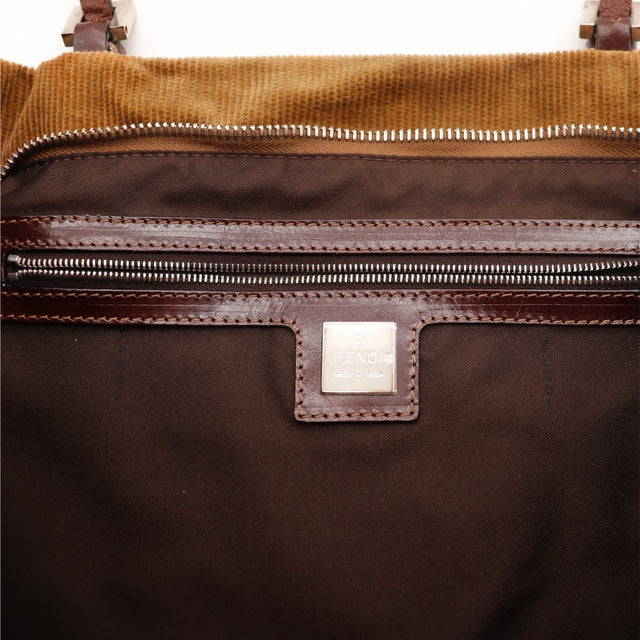 Base da mala Fendi shopper bombazina camel — AMANA Vintage