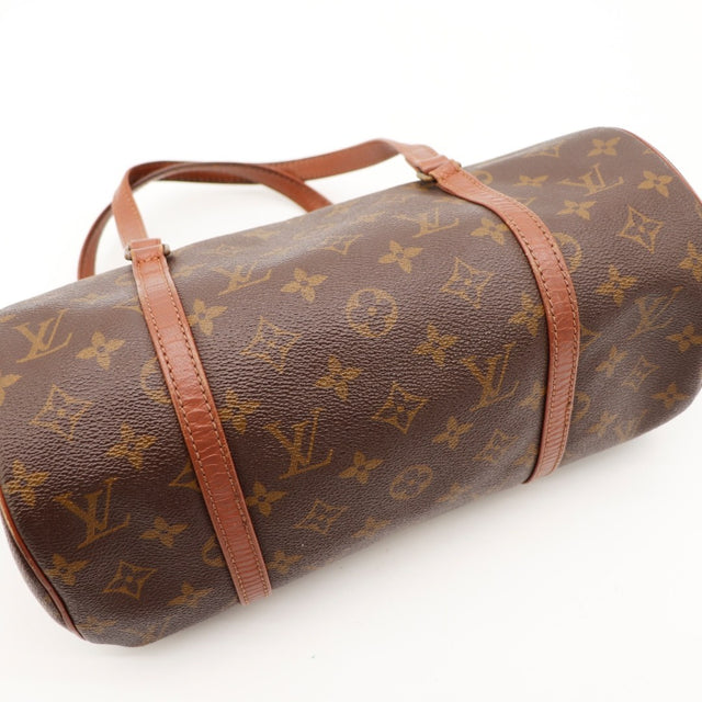 Détail des anneaux et des passants Louis Vuitton Papillon 30 Toile Monogramme occasion authentique — AMANA Vintage