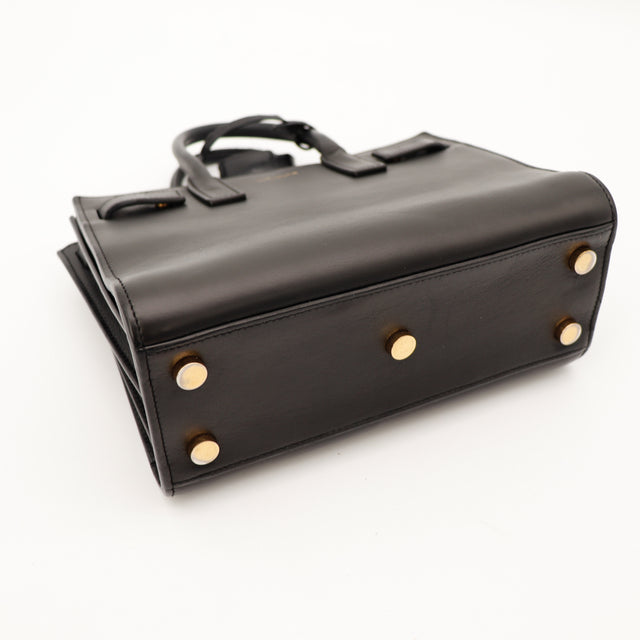 Detail interieur Saint Laurent Sac de Jour Nano noir occasion — AMANA Vintage