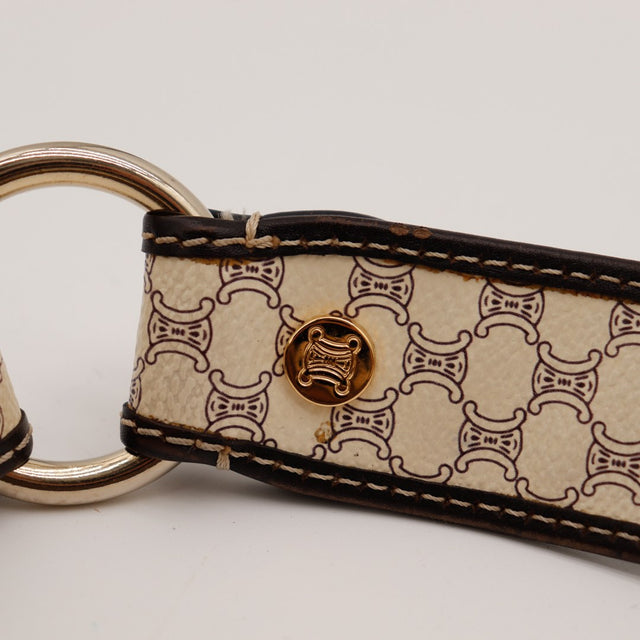 Détail bouton-pression et anneau Céline Hobo Macadam occasion authentique — AMANA Vintage