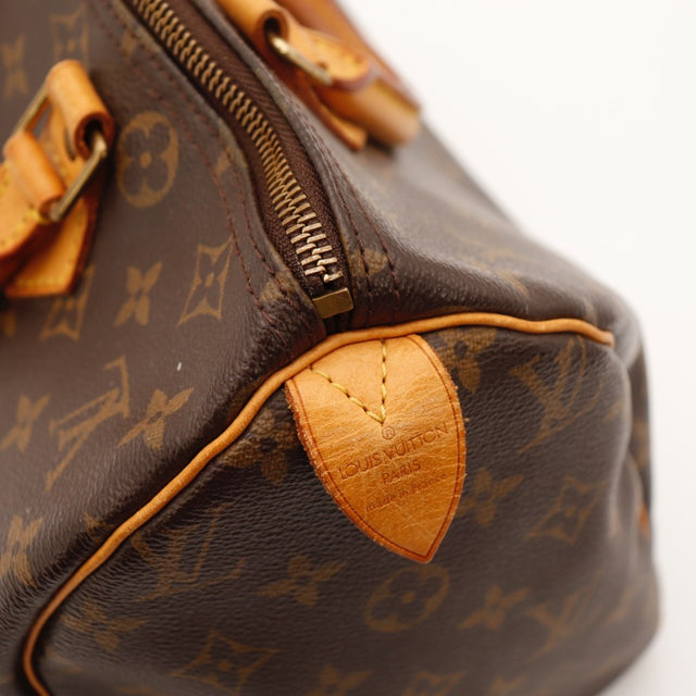 Vue du fond Louis Vuitton Speedy 30 Toile Monogramme occasion authentique — AMANA Vintage