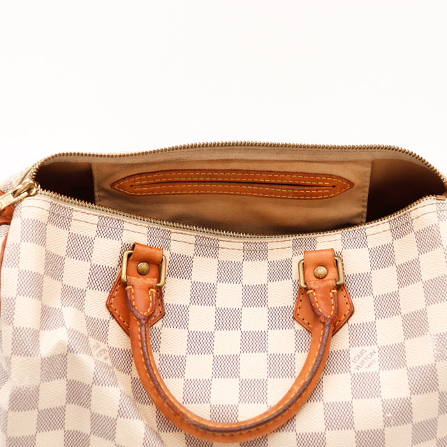 De Speedy 30 Louis Vuitton in Damier Azur