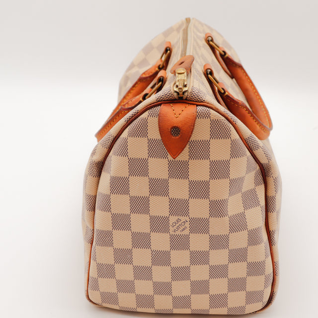 De Speedy 30 Louis Vuitton in Damier Azur