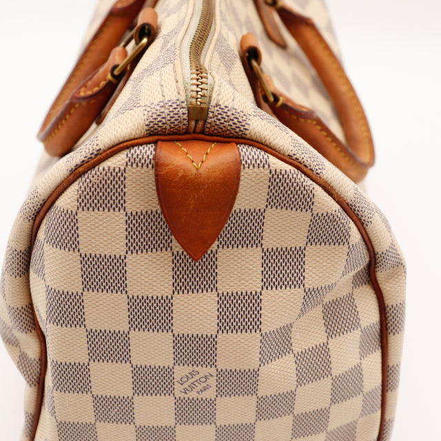 De Speedy 30 Louis Vuitton in Damier Azur