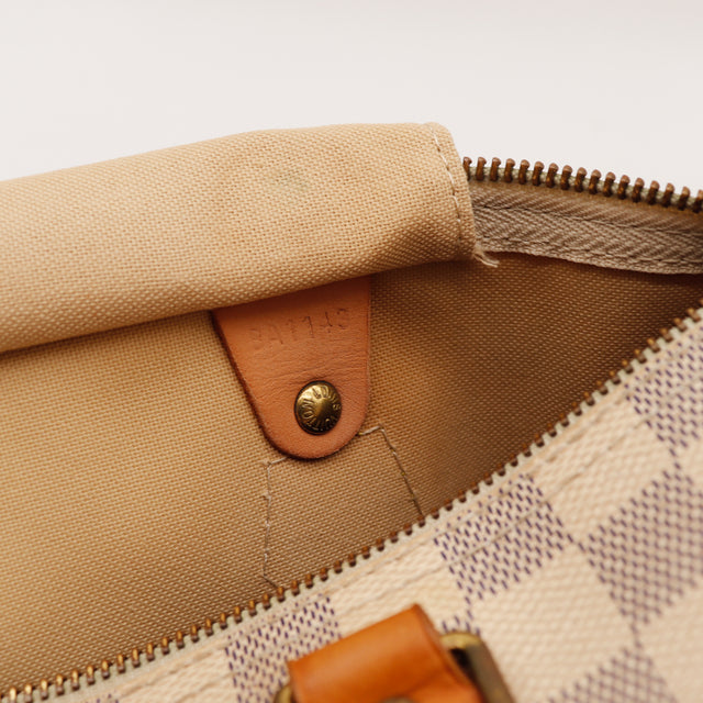 De Speedy 30 Louis Vuitton in Damier Azur