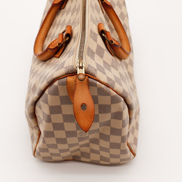 De Speedy 30 Louis Vuitton in Damier Azur