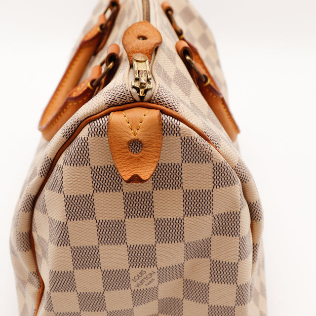 De Speedy 30 Louis Vuitton in Damier Azur