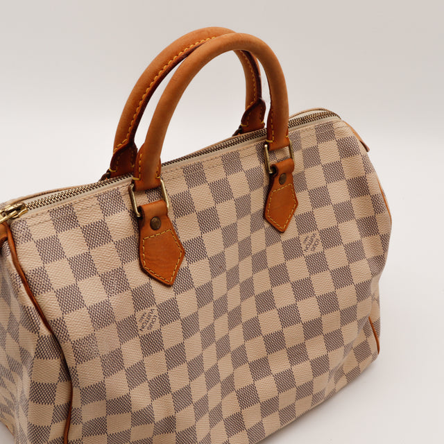 De Speedy 30 Louis Vuitton in Damier Azur