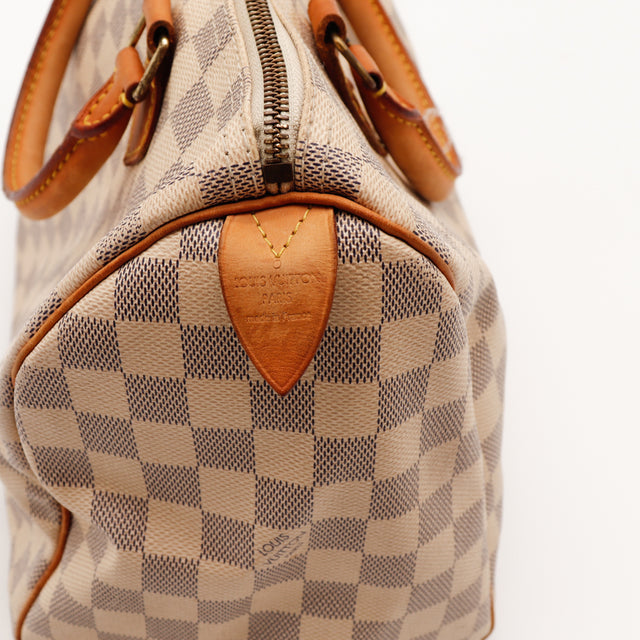 De Speedy 30 Louis Vuitton in Damier Azur