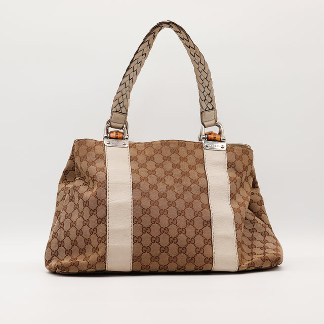 Le Tote Bag Bambou Blanc Gucci