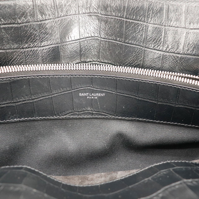 Le Sac de Jour Saint Laurent Embossé Crocodile