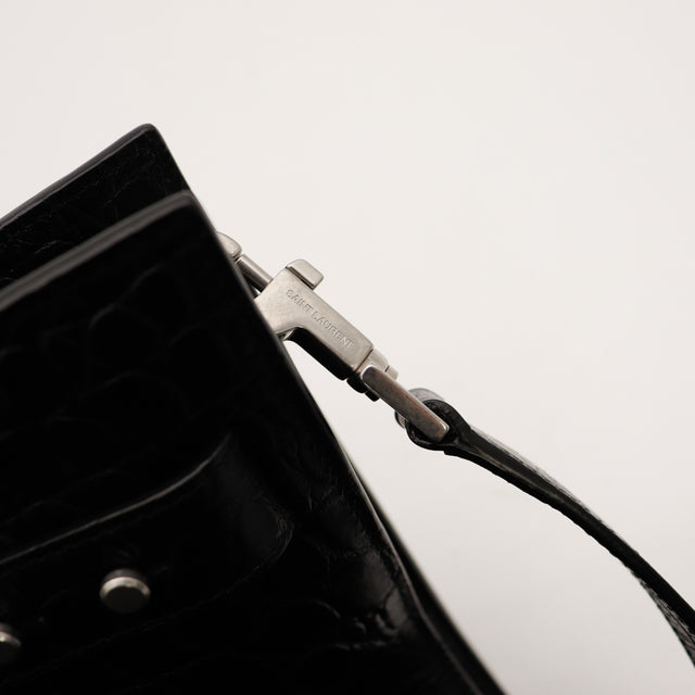 Le Sac de Jour Saint Laurent Embossé Crocodile