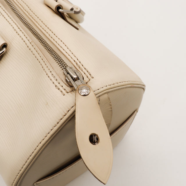 De Speedy 30 Louis Vuitton in wit Épi-leer