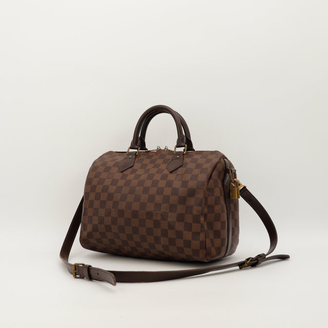Le Speedy 30 Damier Ébène Bandoulière Louis Vuitton