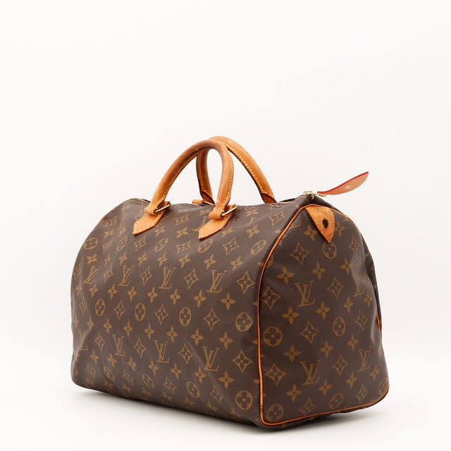 Vue de dos Louis Vuitton Speedy 35 Toile Monogramme occasion authentique — AMANA Vintage