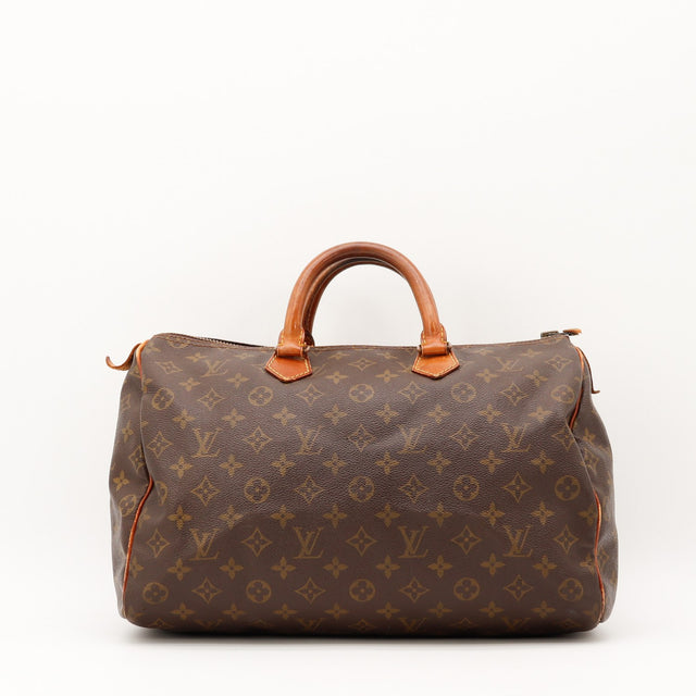Vue de face Louis Vuitton Speedy 35 Toile Monogramme occasion authentique — AMANA Vintage
