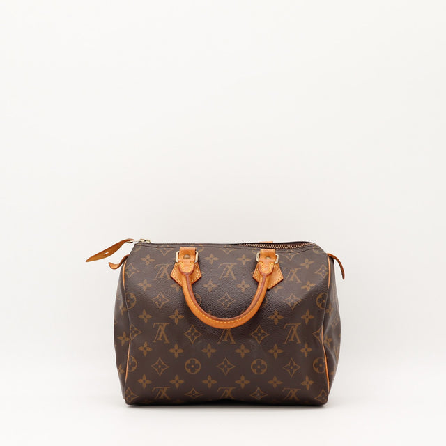 Vue de l'intérieur Louis Vuitton Speedy 25 Toile Monogramme occasion authentique — AMANA Vintage