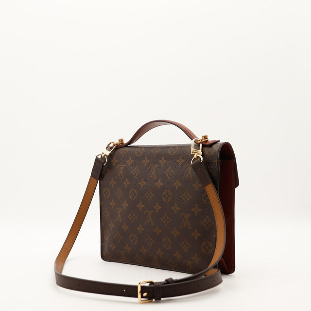 Sac Louis Vuitton Monceau 28 vue de côté toile Monogramme — AMANA Vintage
