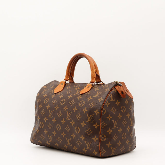 Vue de dos Louis Vuitton Speedy 30 Toile Monogramme occasion authentique — AMANA Vintage