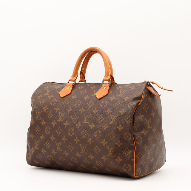 Vue de dos Louis Vuitton Speedy 35 Toile Monogramme occasion authentique — AMANA Vintage