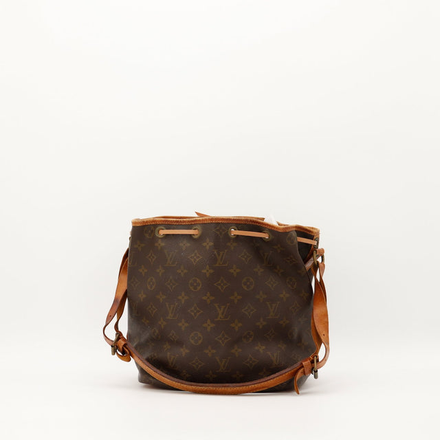 Louis Vuitton Petit Noé Monogram vue arrière ficelle cuir — AMANA Vintage