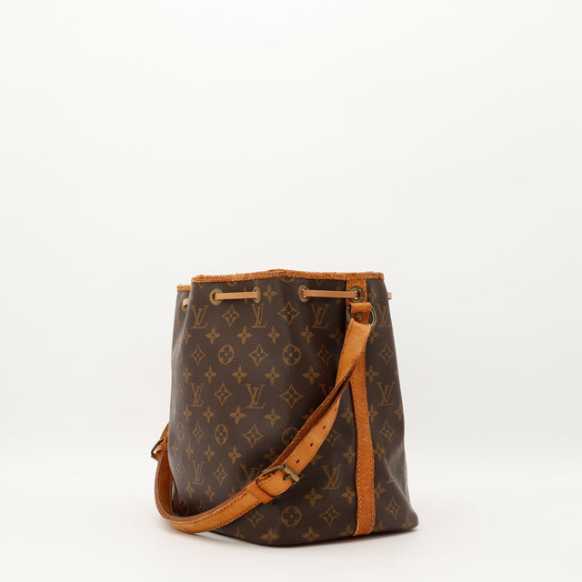 Louis Vuitton Petit Noé Monogram profil bandoulière caramel — AMANA Vintage