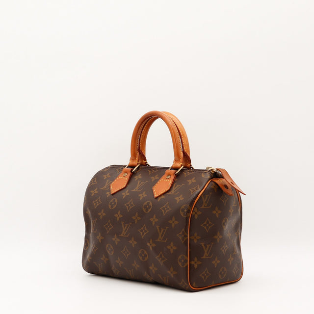 Vue de trois-quarts Louis Vuitton Speedy 25 Toile Monogramme occasion authentique — AMANA Vintage