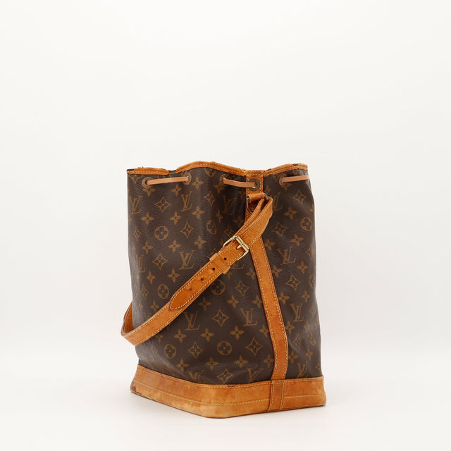 Louis Vuitton Noé Monogram profil bandoulière caramel — AMANA Vintage