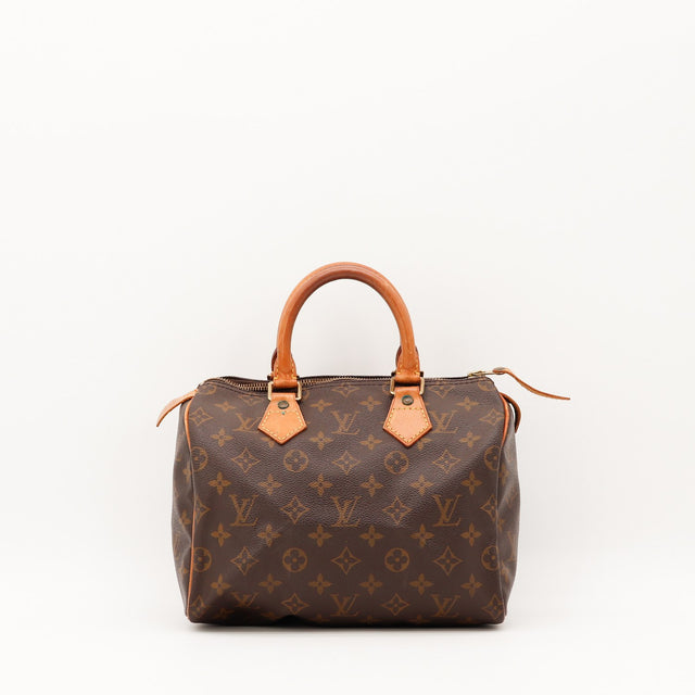 Vue de face Louis Vuitton Speedy 25 Toile Monogramme occasion authentique — AMANA Vintage