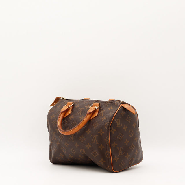 Vue de l'intérieur Louis Vuitton Speedy 25 Toile Monogramme occasion authentique — AMANA Vintage