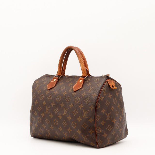 Vue de dos Louis Vuitton Speedy 30 Toile Monogramme occasion authentique — AMANA Vintage