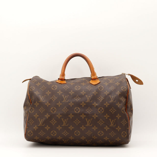 Vue de face Louis Vuitton Speedy 35 Toile Monogramme occasion authentique — AMANA Vintage