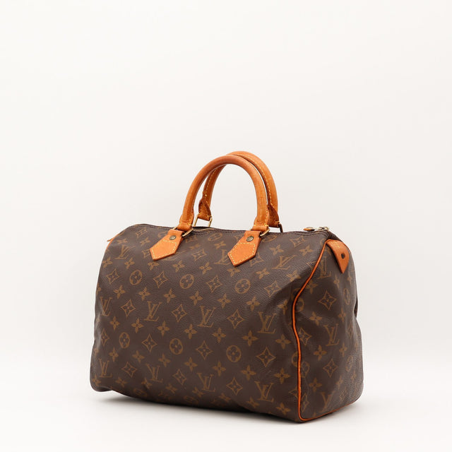 Vue de dos Louis Vuitton Speedy 30 Toile Monogramme occasion authentique — AMANA Vintage