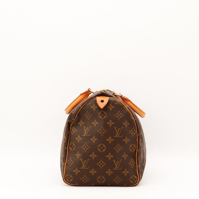 Vue de profil Louis Vuitton Speedy 35 Toile Monogramme occasion authentique — AMANA Vintage