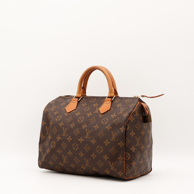 Vue de dos Louis Vuitton Speedy 30 Toile Monogramme occasion authentique — AMANA Vintage