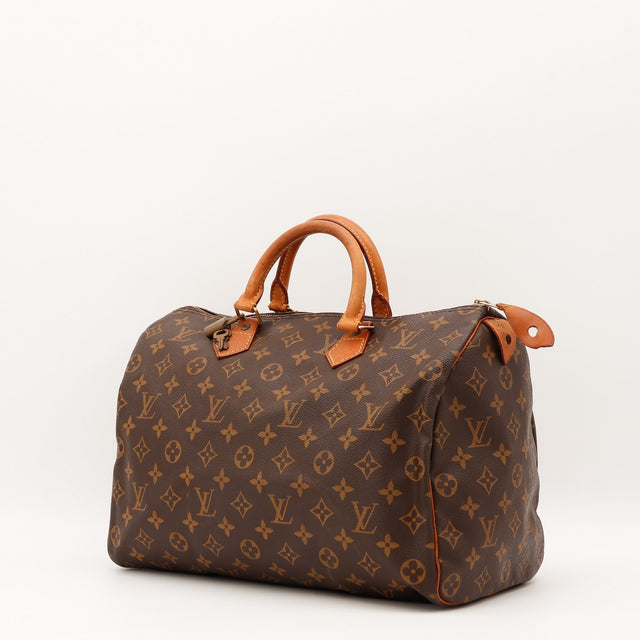 Vue de dos Louis Vuitton Speedy 35 Toile Monogramme occasion authentique — AMANA Vintage