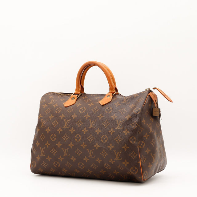Vue de dos Louis Vuitton Speedy 30 Toile Monogramme occasion authentique — AMANA Vintage