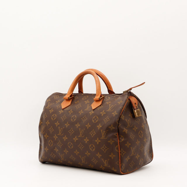 Vue de dos Louis Vuitton Speedy 30 Toile Monogramme occasion authentique — AMANA Vintage