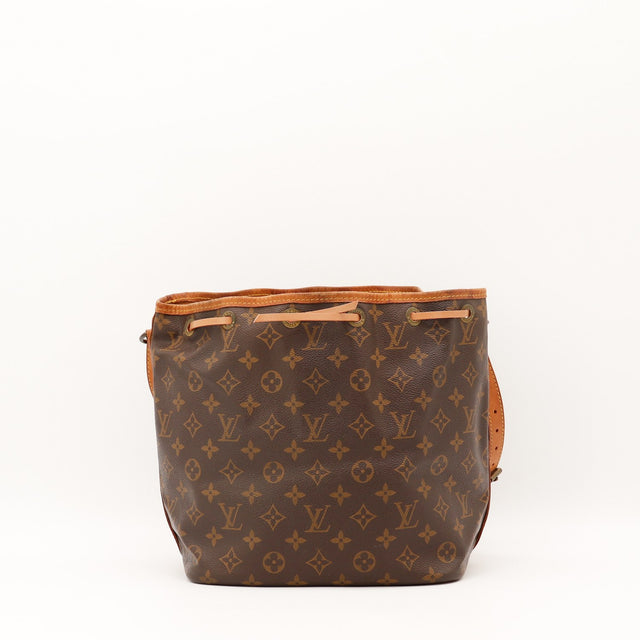 Vue de face Louis Vuitton Petit Noé Toile Monogramme occasion authentique — AMANA Vintage