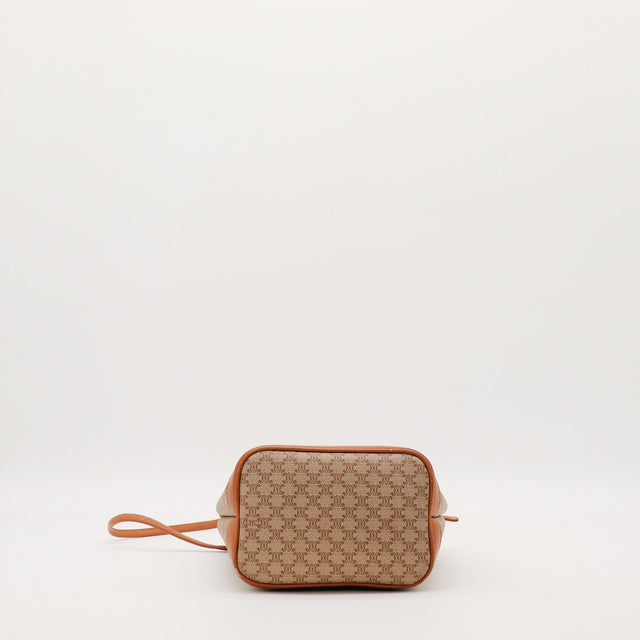 Fond du Seau Celine Macadam toile monogrammée et base cuir cognac — AMANA Vintage