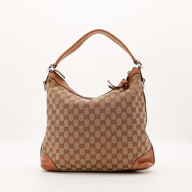 Sac Gucci Hobo Miss toile monogrammée vue arrière occasion authentique — AMANA Vintage