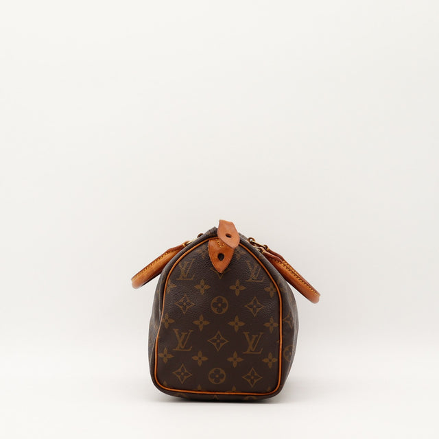 Vue de profil Louis Vuitton Speedy 25 Toile Monogramme occasion authentique — AMANA Vintage