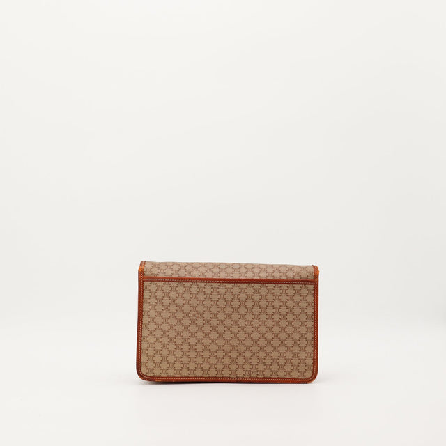 Céline pochette Macadam vue arrière toile beige occasion authentique — AMANA Vintage