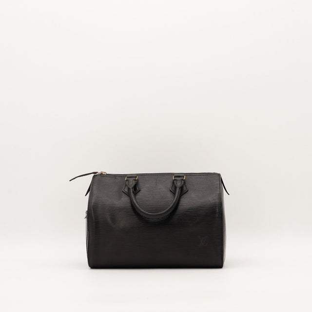 Sac Louis Vuitton Speedy 25 Épi noir vue arrière occasion authentique — AMANA Vintage