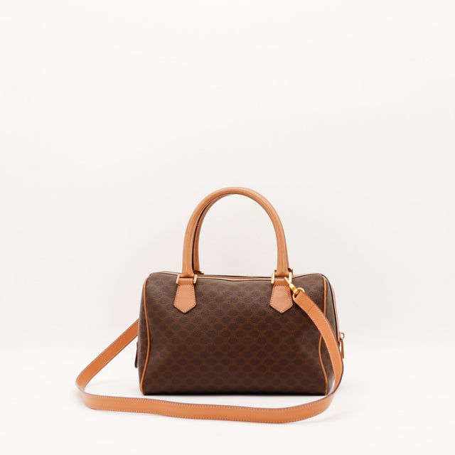 Sac Céline Boston Macadam vue arrière toile Macadam occasion authentique — AMANA Vintage