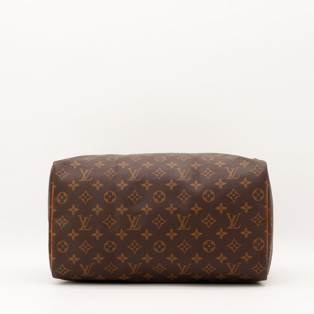 Détail de la fermeture éclair Louis Vuitton Speedy 35 occasion authentique — AMANA Vintage