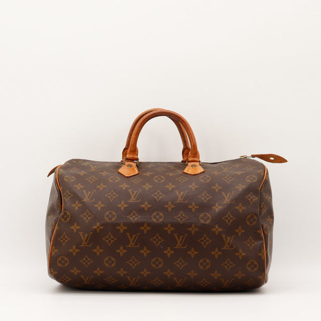 Sac Louis Vuitton Speedy 35 Toile Monogramme vue de face occasion authentique — AMANA Vintage
